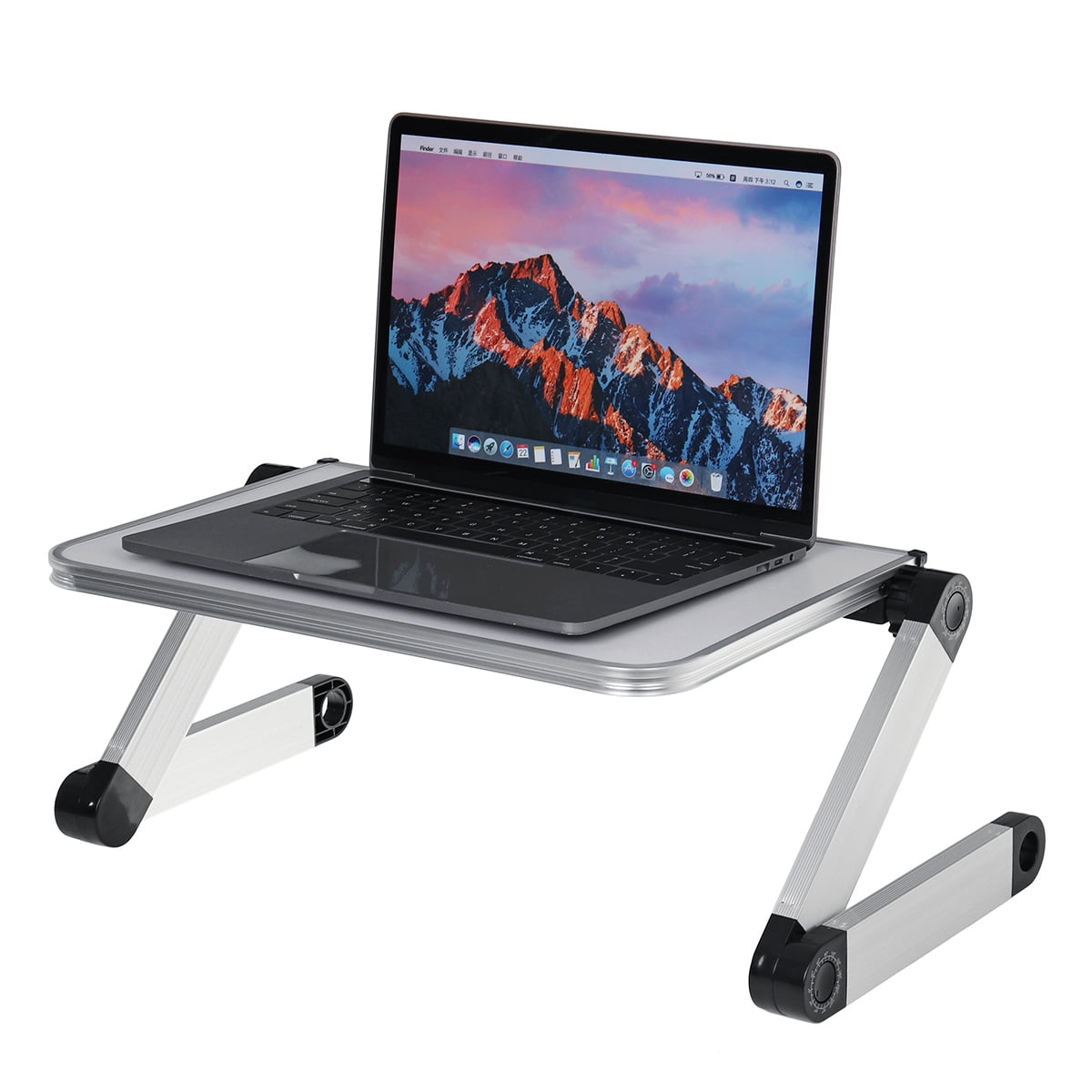 16inch Portable Aluminum Lap Desk 360° Folding Table Stand Bed Tray For