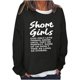 thumbnail image 1 of Sudadera de gran tamaño con estampado de letras y texto divertido para mujer, cuello redondo, manga larga, suelta, blusa individual Pompotops  gfhjh18865, 1 of 5