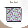 thumbnail image 3 of Rocae Strawberry And Flowers for Square Silicone Anti-scalding Mat Trivet Hot Pads for Kitchen Counter, Silicone Trivets for Hot Pots and Pans, 3 of 8