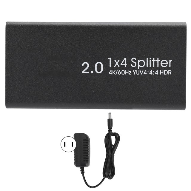 Divisor de alta definición HDMI2.0 4K 60HZ 1x4 HDMI 1 entrada 4 salidas pantalla dividida 100‑240VUS