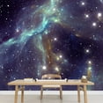 thumbnail image 3 of wall26 - Colorful Space Star Nebula - Removable Wall Mural | Self-Adhesive Large Wallpaper - 100x144 inches, 3 of 6