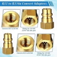 thumbnail image 5 of AC R134A Adapter Quick Coupler Kit, R134a Tank Tap Valve R134a to R22/410a for Air Conditioning Ref, 5 of 5