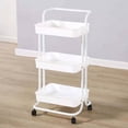 thumbnail image 1 of Organizer Heavy Duty 3 Tier Utility Rolling Cart Stylish Multifunctional Storage Organizer For Kitchen Bathroom Living Room, 1 of 5