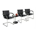 thumbnail image 3 of Flaunt Series Guest Chair, Black Leather/Chrome, 3 of 3