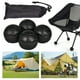 thumbnail image 5 of Gorros para Patas de Silla Camping Likrtyny Cubierta de Goma 4 Uds Negro, 5 of 9