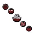 thumbnail image 2 of Stranger Things - Juego de Chapas Personaje - Pack de 5 (Negro, Rojo, Blanco), 2 of 2
