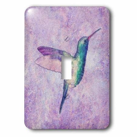 Humminbird Switch - 3dRose Abstract Hummingbird - Single Toggle Switch