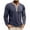 Navy, variant on Horkkom Henley Shirts for Men Button Pullvoer Long Sleeve Shirts with Pocket Fall Casual Work Shirts M