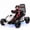 Black, variant on Xuanlur 24V Electric Go Kart for Kids Age 6-12, Drift Kart w/400W Motors, 8.5 MPH, Front EVA Wheel & Metal Frame, Ride on Toys w/Music & Lights, 360° Drift Mode, 5 Point Harness, Black