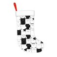 thumbnail image 2 of Honeii Doodle Cute Cat for Christmas Stocking,Large Xmas Stocking,Holiday and Family Stocking for Fireplace Christmas Holiday Party Decoration, 2 of 7