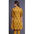 thumbnail image 3 of Bimba Roll Up Sleeve Kurti For Women Printed Mandarin Collar Short Kurti Tops, 3 of 6