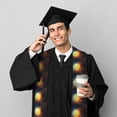 thumbnail image 5 of Logiee Tennis Ball On Fire And Water Print Unisex Adult Graduation Stole Shawl 72" Long for Academic Commencements Shawl-Flattened, 5 of 7