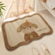 thumbnail image 5 of Alfombra absorbente de baño para patrón de cachorro puerta de baño resistente a la herencia, 5 of 11