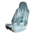 thumbnail image 2 of Wukai Gnome And Red Fox Fishing Full Set Car Seat Covers with Soft Padding Universal Auto Front Seats Protector and Cushion Mat, 2 of 5