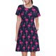 thumbnail image 1 of Balery Cute Flamingo Vestidos sueltos de manga corta para mujer, vestidos de verano 2025, vestidos casuales de corte A con vuelo., 1 of 6