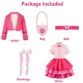thumbnail image 4 of Rise Red Cosplay Costume, Halloween Costume with Dress, Jacket, Belt, Bag and Socks, Character-Inspired Outfit for Halloween Party and Costume Events, 140, 4 of 8