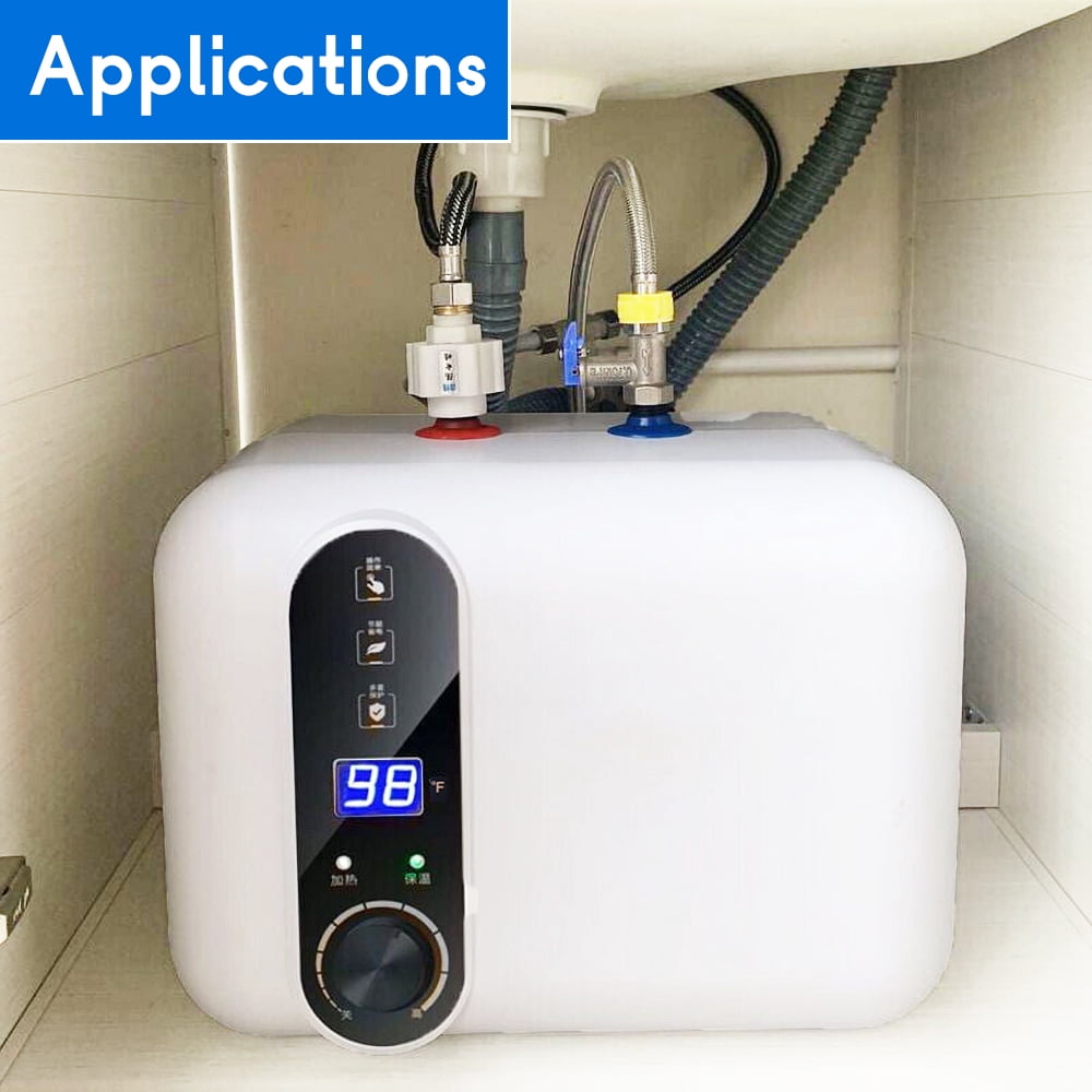 iMeshbean 110V 10L 1500W Electric Tank Hot Water Heater Kitchen Bathroom Home 86℉--149℉ US
