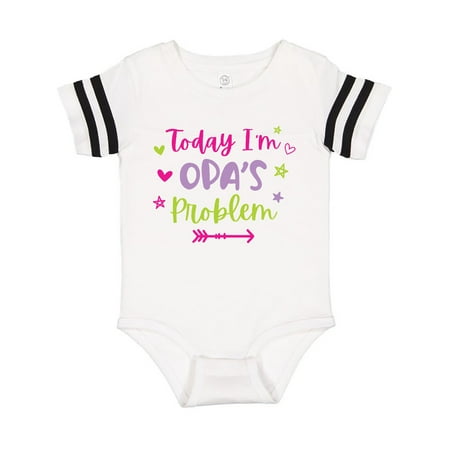 

Inktastic Child Funny Today Im Opas Problem Gift Baby Girl Bodysuit