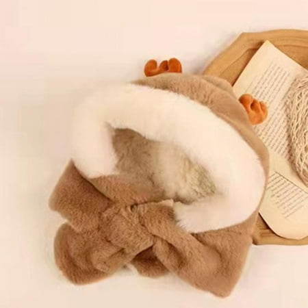 

Baby Girls Bomber Hats Cute Baby Ear Protection Children s Hat Scarf Plush Hat