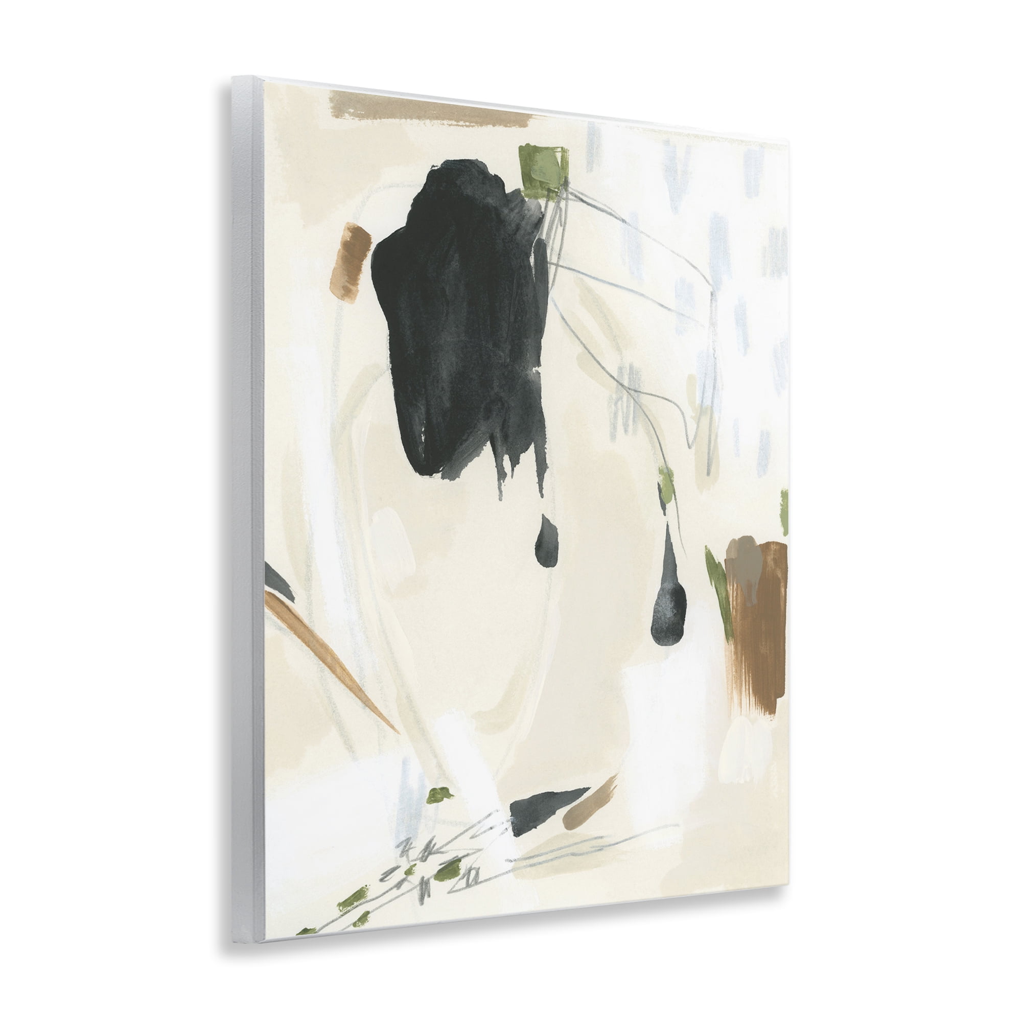 Stupell Industries Subtle Abstract Painting Abstract Painting Unframed Art Print Wall Art, 11 x 14