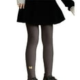 thumbnail image 2 of KAUOD Girls Full Length Tights Cute Ribbed Fleece Thermal Footed Leggings Kids Toddler Winter Stretchy Opaque Pantyhose, 2 of 7