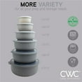 thumbnail image 5 of COOK WITH COLOR Meal Prep Containers Wide Mixing Bowls Food Storage Containers with Lids, Gray 12 Pcs, 5 of 8