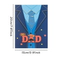 thumbnail image 3 of Father's Day 3D Greeting Card Creative Paper Sculpture DAD Three Greeting Card Thank Dad Gift Blessing Card, 3 of 9