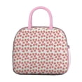 thumbnail image 2 of Lunch Bag Lunch Box for Women Reusable Insulated Lunch Bags,Water-Resistant Seamless Strawberries Pattern Cooler Lunch Tote Bag, Large Capacity for Work Travel Picnic, 2 of 6