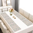 thumbnail image 2 of Pink Floral Pattern Summer Placemats Table Placemats Set Of 6-Linen Kitchen Washable Placemats Table Mats 11.8"x17.7" Non-Slip Heat Resistant, 2 of 5