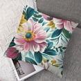thumbnail image 7 of Spring flower pillowcase cute flower pink green blue pillowcase pillowcase cushion cover print, multiple sizes, set of 2 pieces, 7 of 7