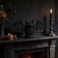 thumbnail image 6 of THOPBPRK 10.24 Inch Halloween Woven Bat Figurine Decorations, Boho Style Seagrass Bat Ornament, Living Room Courtyard Halloween Decor, Balck I, 6 of 6