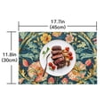 thumbnail image 4 of Zhiwo Birds Flowers Blue Background Placemats (Set of 4) - Kitchen Dining Decoration 11.8*17.7in, 4 of 6