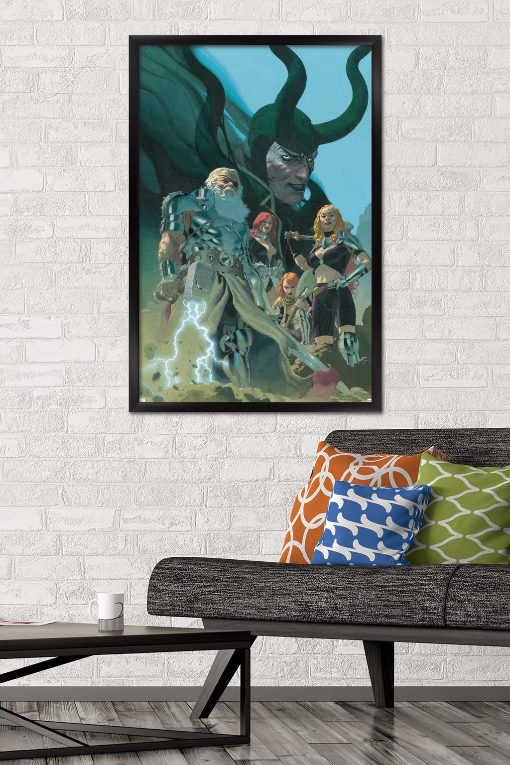 Marvel Comics - Loki - King Thor #1 Wall Poster, 22.375" x 34", Framed