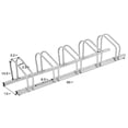 thumbnail image 3 of Gymax 5 Bike Bicycle Stand Parking Garage Storage Cycling Rack Silver, 3 of 10