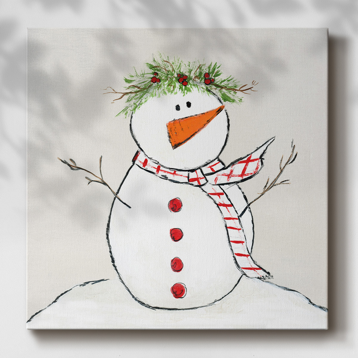Holly Jolly II- Gallery Wrapped Canvas