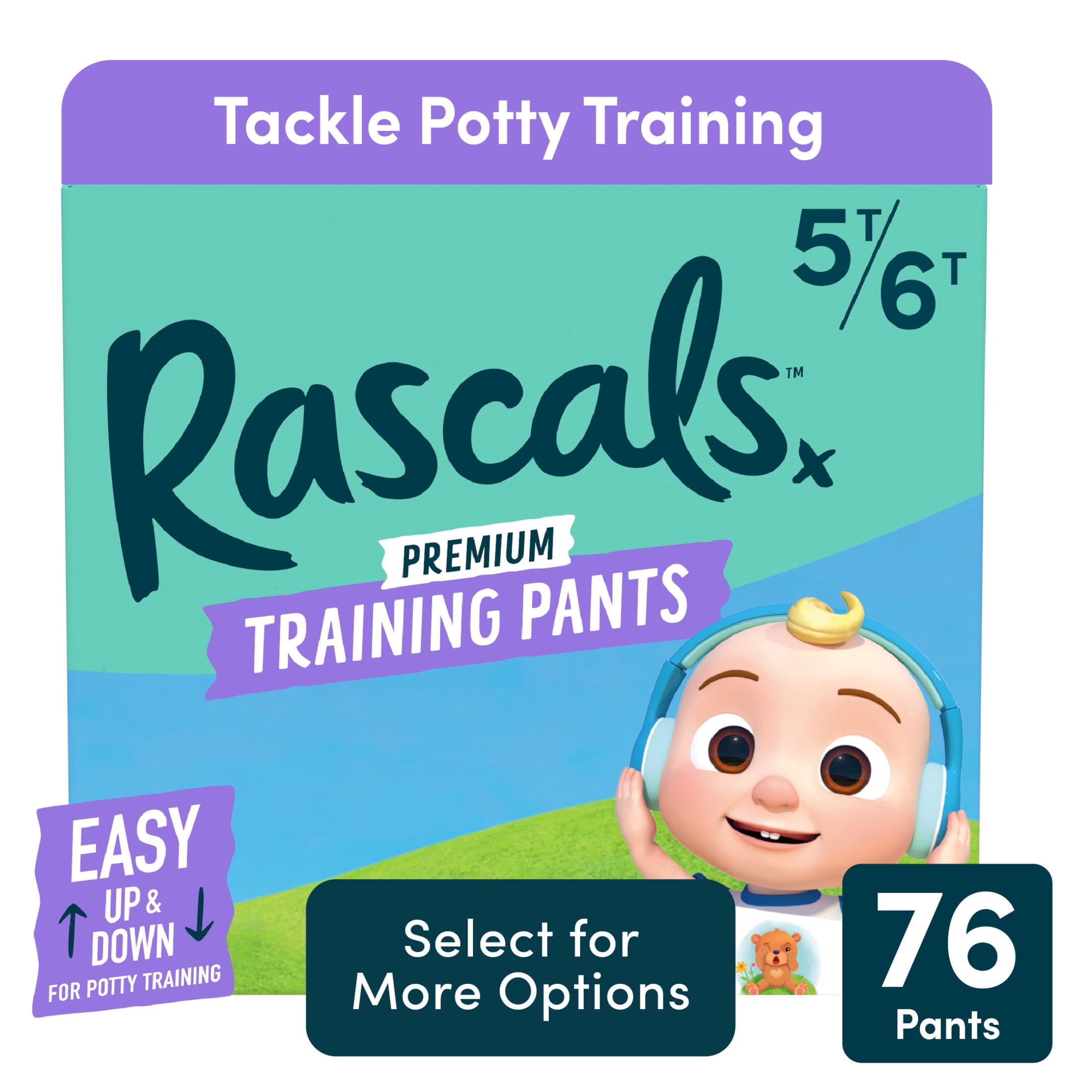 Rascals Premium Absorbent Baby Diapers Size 2, 66 Count - Walmart.com