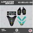 thumbnail image 4 of Kalair GFX Graphics Kit for Kawasaki KX100 (2014-2021) Lancaster Series, 4 of 5