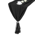thumbnail image 1 of 2 Piezas de Caminos de Mesa de Chifón Negro 27.5" x 118" Camino de Mesa Ligero y Elegante Camino de Mesa Romántico y Transparente, 1 of 7