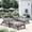 Gray, variant on Set of 2 Outdoor Wicker Chaise Lounge Chairs with Cushions, 5-Position Adjustable Patio Rattan Recliners with Wheels for Pool, Garden & Balcony