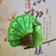 thumbnail image 2 of Una cosa Peluche de pavo real simulado de 32 cm de ancho y 25 cm de alto. Recuerdo de zoológico. Decoración de pantalla abierta de pavo real. Libro cognitivo de aves para niños. L Regalos vacaciones, 2 of 6