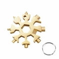 thumbnail image 2 of Pocketable Wrench 18 In 1 Snowflake Multitool,Stainless Steel Hand Tools-Snow Wrench, 2 of 7