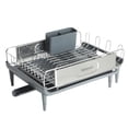 thumbnail image 2 of Kenmore Loxdell Expandable Full Size Rust Resistant Dish Rack with Drain Board and Flatware Caddy, 2 of 18