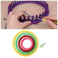 thumbnail image 4 of Knitting Looms Set DIY Weaving Creativity Pick Handts t Tool Knitting Machine for Sweater Hats Shawl Children Experienced Knitter - Round, 4 of 8