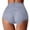 Light Blue, variant on 6 Pack Women's Brief Underwear High Waist Thin Hollow Lace Pure Crotch Plus Size Belly Briefs Comfort Flex Fit Bikini