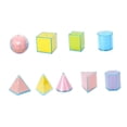 thumbnail image 4 of 9x Sólidos geométricos, figuras geométricas plegables, material didáctico para el profesorado, juguetes educativos, figuras coloridas para el aula, 4 of 9