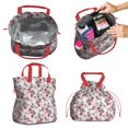thumbnail image 2 of Pioneer Flower Drawstring Lunch Bag Women - Drawstring Lunch Bag Insulated for Work Office - Stain-Resistant Large Lunchbags for Women with Multi-Pockets, 2 of 6