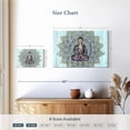 thumbnail image 4 of Elephant Stock Buddha In Meditation Wall Art - Horizontal Canvas Wall Art - Living Room Wall Decor - Wellness Canvas - Yellow And Blue Decor - 12" x 8", 4 of 8
