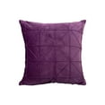 thumbnail image 2 of Clearance!Grid Velvet Decorative Square Throw Pillow ,Velvet Couch Throw Pillow 12x12 Inch - Decorative Pillow Covers for Living Room Bed Sofa Couch Geometric Pattern, Luxury Home Couch Decor (Purple), 2 of 7
