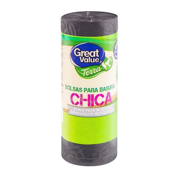 Bolsas para basura Great Value terra chicas 24 pzas