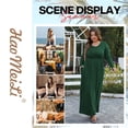 thumbnail image 6 of HAOMEILI Women Long Sleeve Loose Plain Maxi Dresses Casual Long Dresses with Pockets, 6 of 7